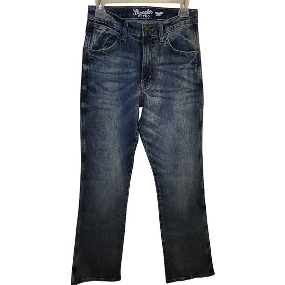 Wrangler Boy's Retro Relaxed Fit Bootcut Jeans 18 slim - Picture 1 of 4